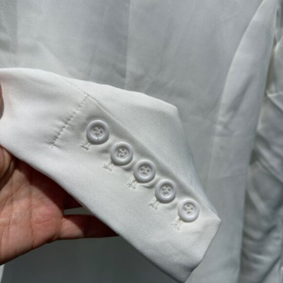 NWT Novaluxe Jasmina Tuxedo suit Blazer only color White Ivory size XS - Picture 6 of 9